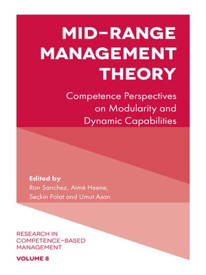 cover image of Research in Competence-Based Management, Volume 8